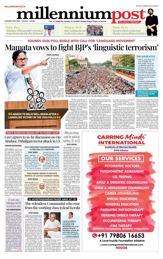 Millennium Post Kolkata