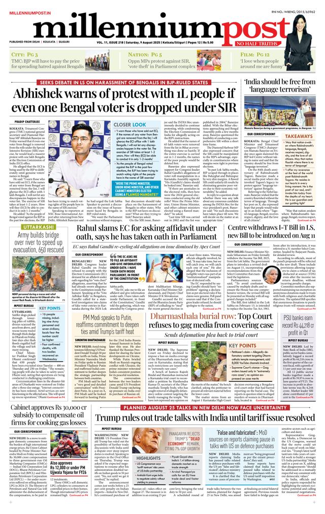 Millennium Post Kolkata