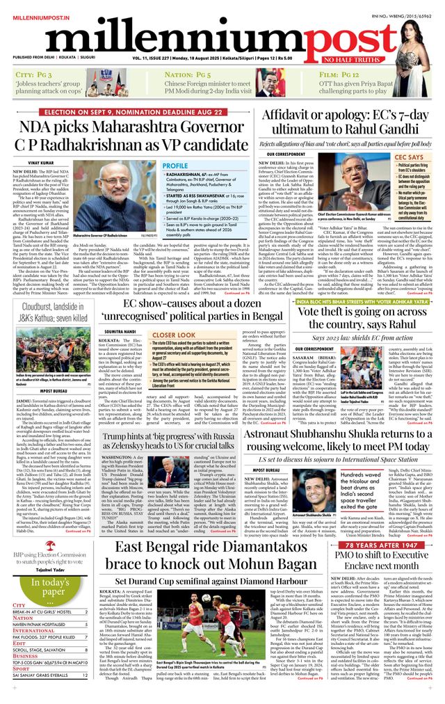 Millennium Post Kolkata