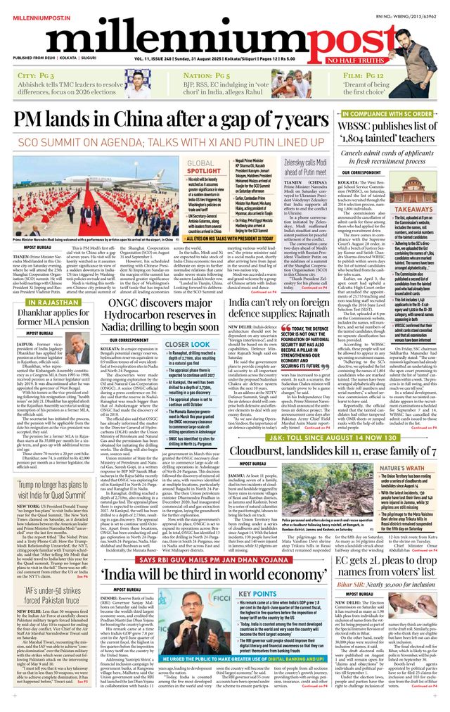 Millennium Post Kolkata