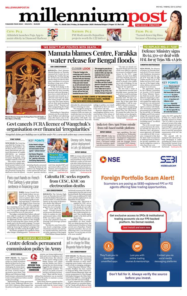 Millennium Post Kolkata