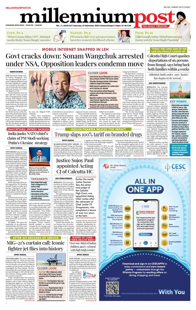 Millennium Post Kolkata