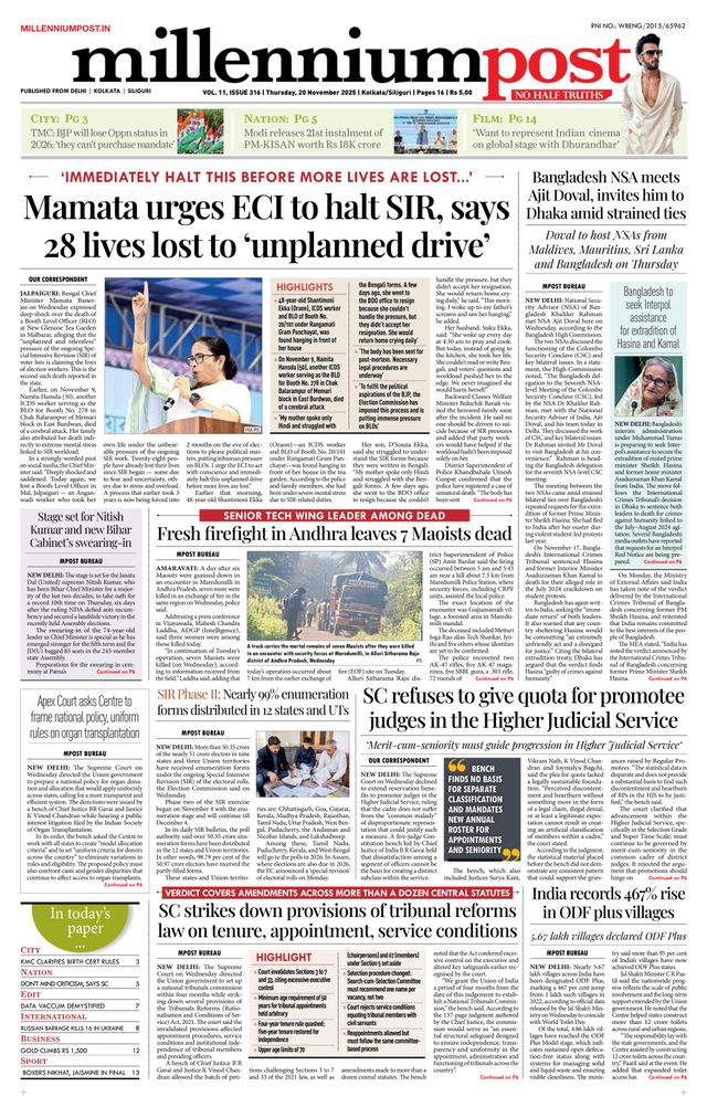 Millennium Post Kolkata