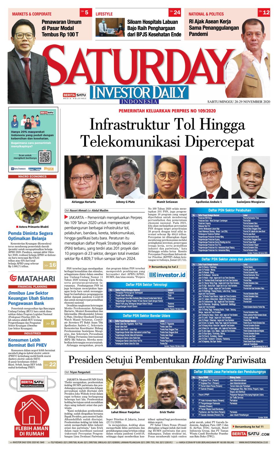 Investor Daily IndonesiaNovember 28, 2020 Magazine