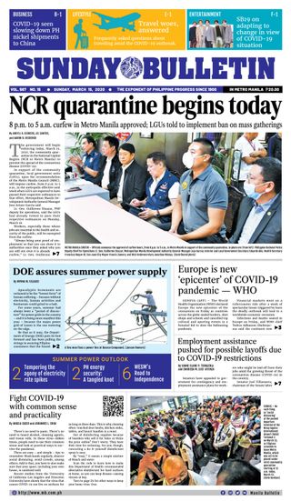 Get Your Digital Copy Of Manila Bulletin March 15 Issue