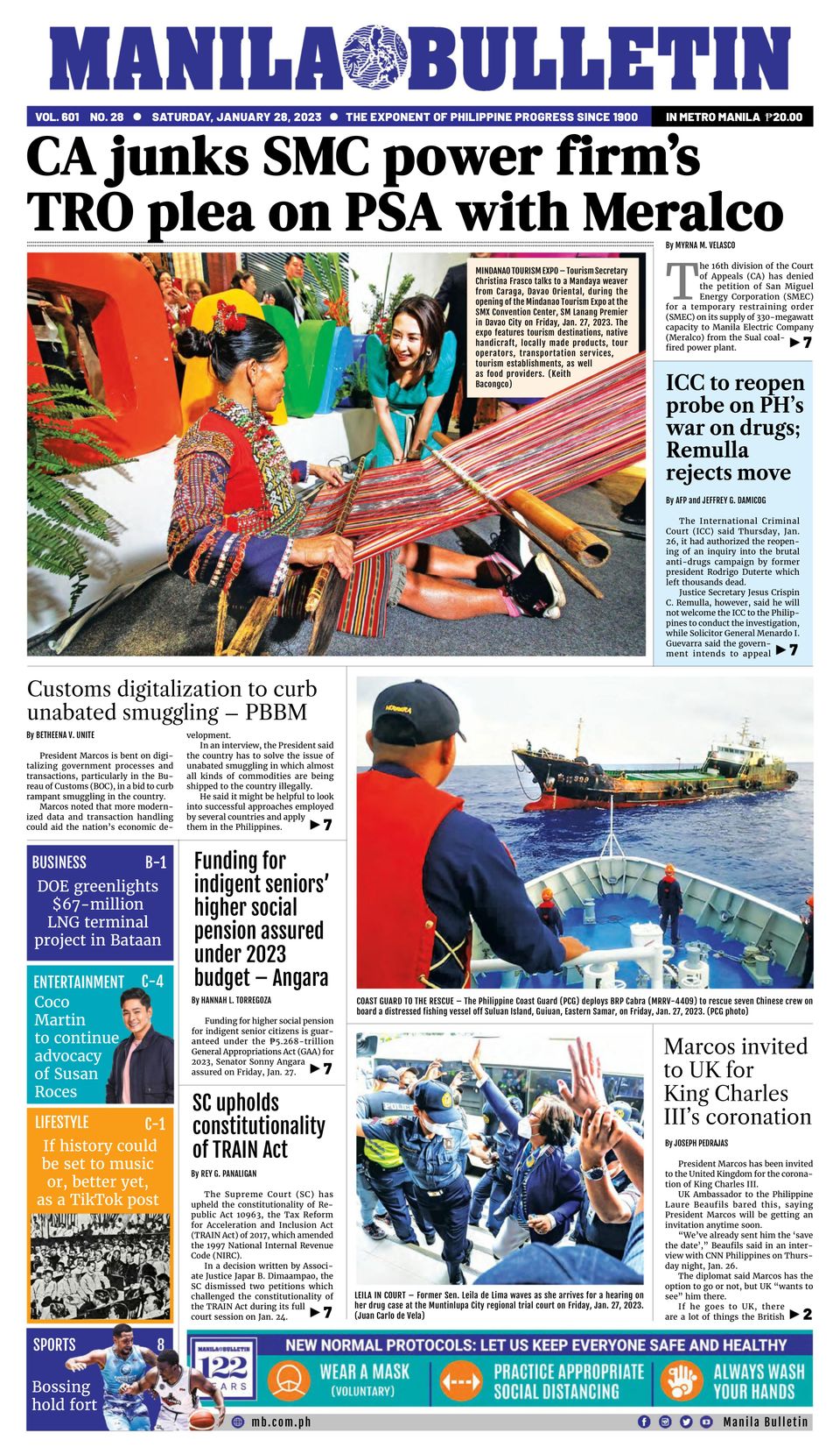 Manila Bulletin January 28 2023 Newspaper Get Your Digital Subscription manila-bulletin-january-28-2023-newspaper-get-your-digital-subscription