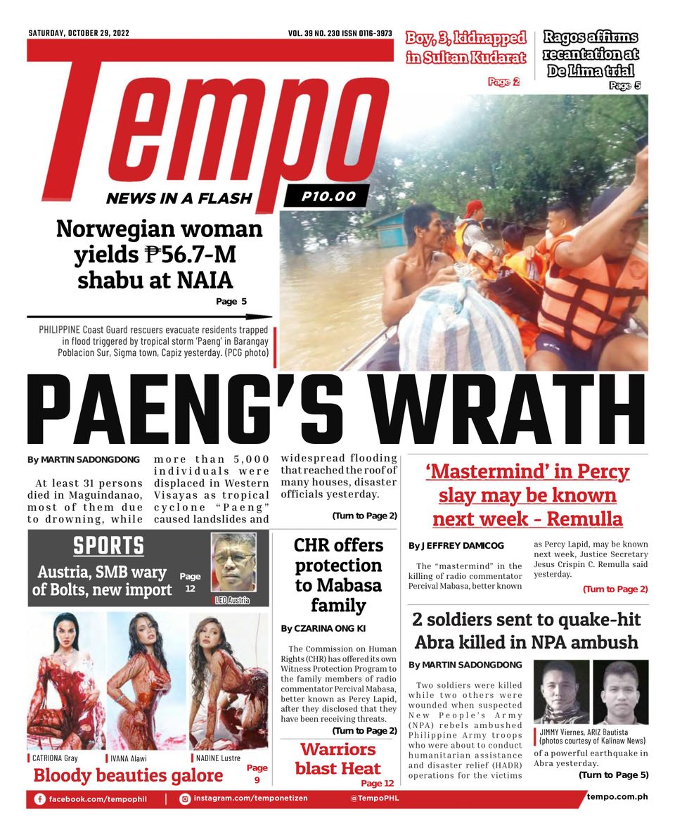 TempoOctober 29, 2022 Newspaper Get your Digital Subscription