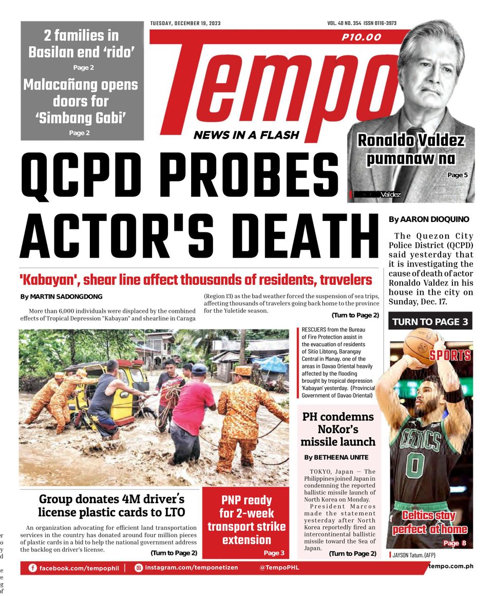 TempoDecember 19, 2023 Newspaper Get your Digital Subscription