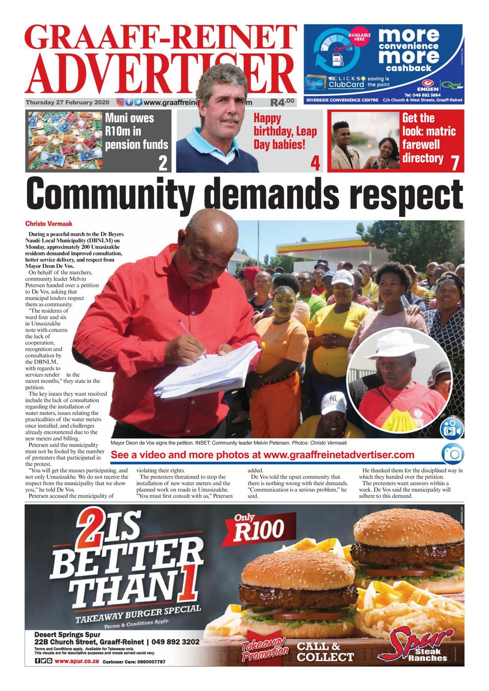 Graaff AdvertiserFebruary 27, 2020 Newspaper