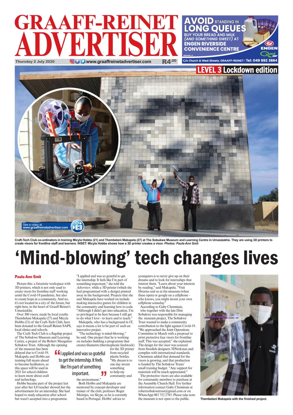 Graaff AdvertiserJuly 02, 2020 Newspaper