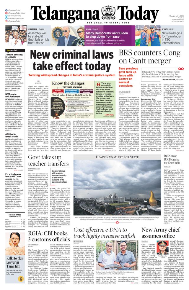 Telangana Today - Hyderabad