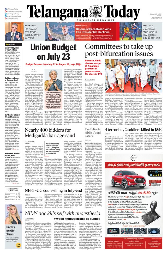 Telangana Today - Hyderabad
