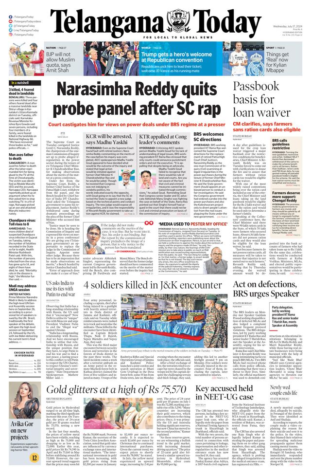 Telangana Today - Hyderabad