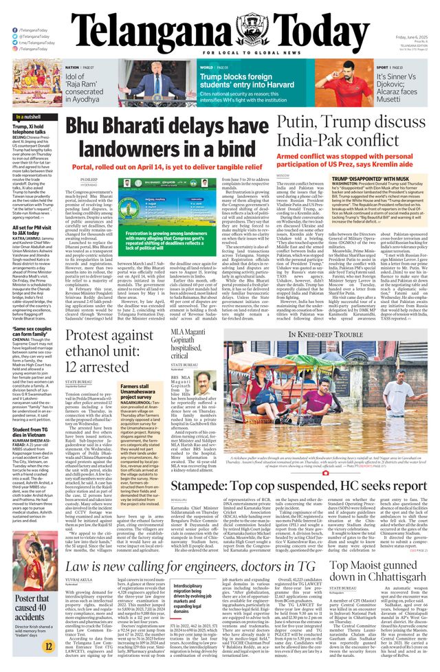Telangana Today - Hyderabad