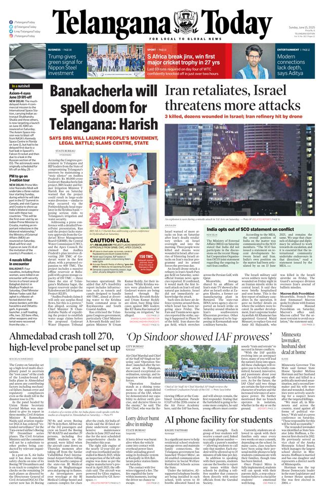 Telangana Today - Hyderabad