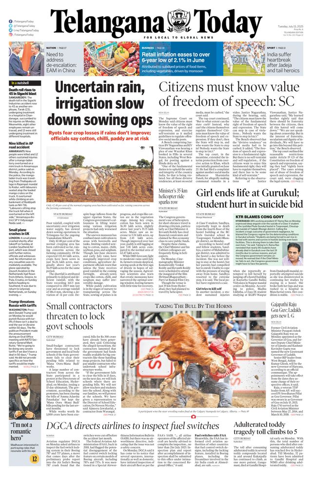 Telangana Today - Hyderabad