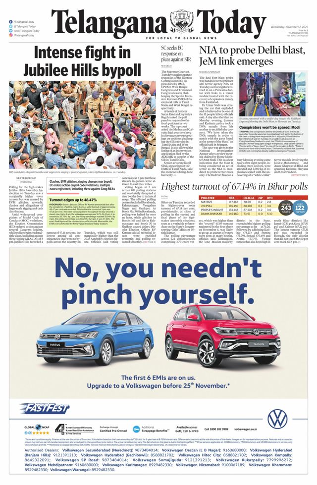 Telangana Today - Hyderabad