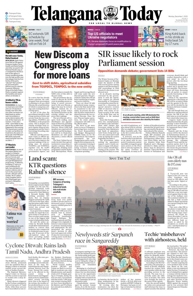 Telangana Today - Hyderabad