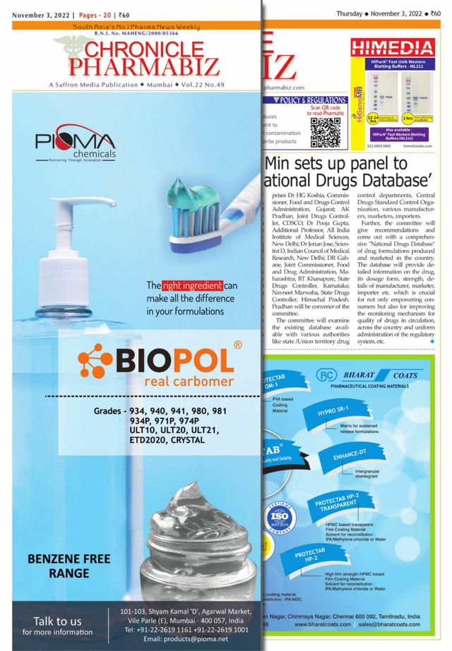 Chronicle Pharmabiz