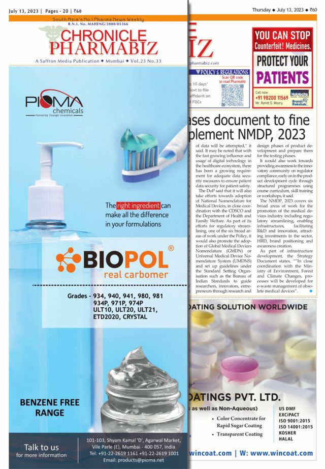 Chronicle Pharmabiz