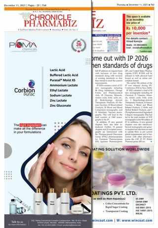 Chronicle Pharmabiz