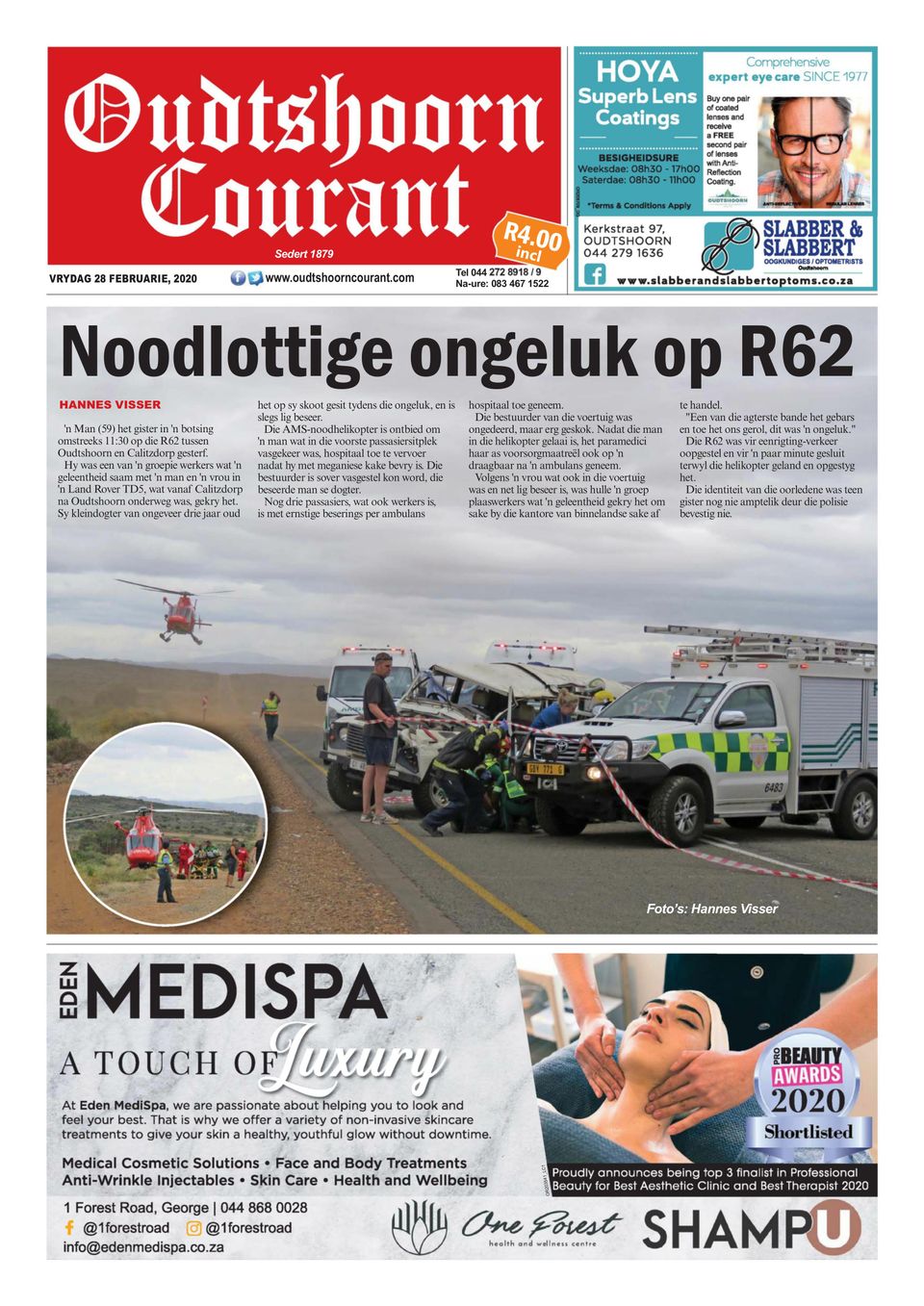 Oudtshoorn CourantFebruary 28, 2020 Newspaper