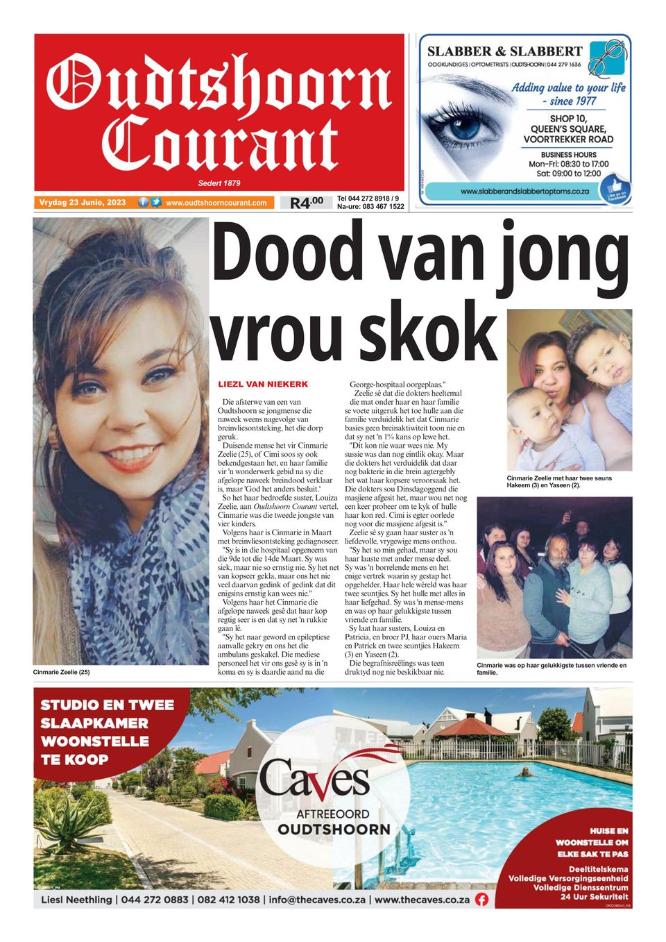 Oudtshoorn CourantJune 23, 2023 Newspaper Get your Digital Subscription
