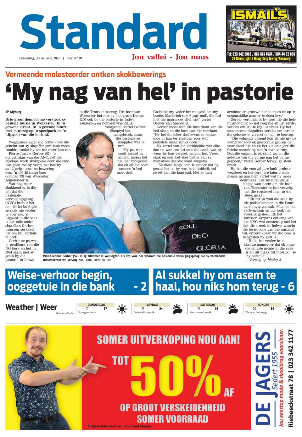 Worcester StandardJanuary 30, 2020 Newspaper Get your Digital Subscription