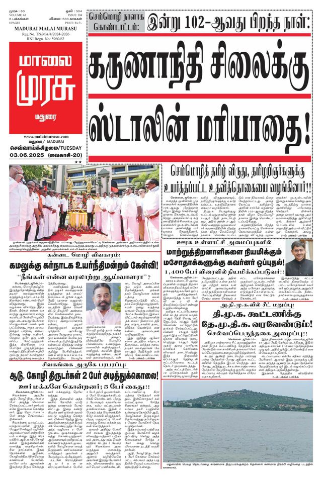Malai Murasu Madurai