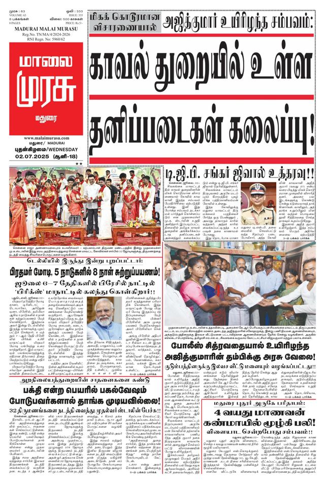 Malai Murasu Madurai