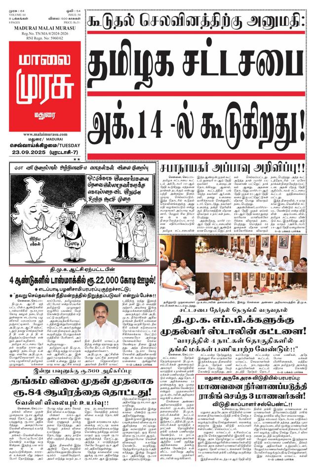 Malai Murasu Madurai