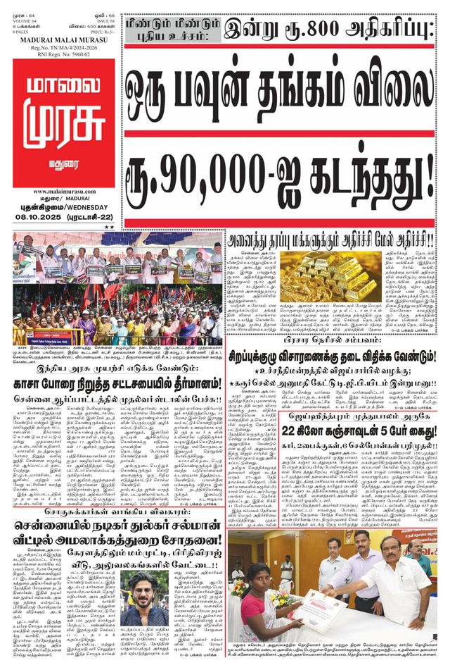 Malai Murasu Madurai