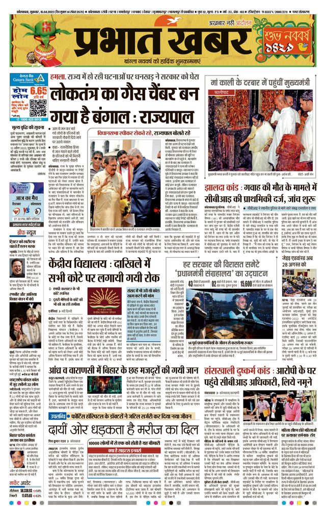 Prabhat Khabar Kolkata