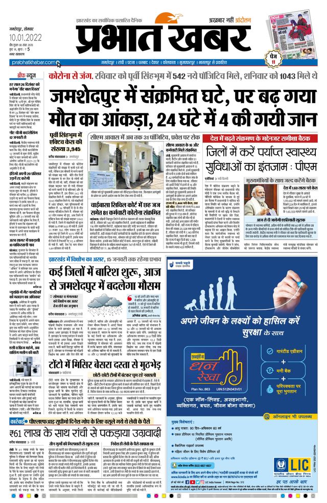 Prabhat Khabar Jamshedpur