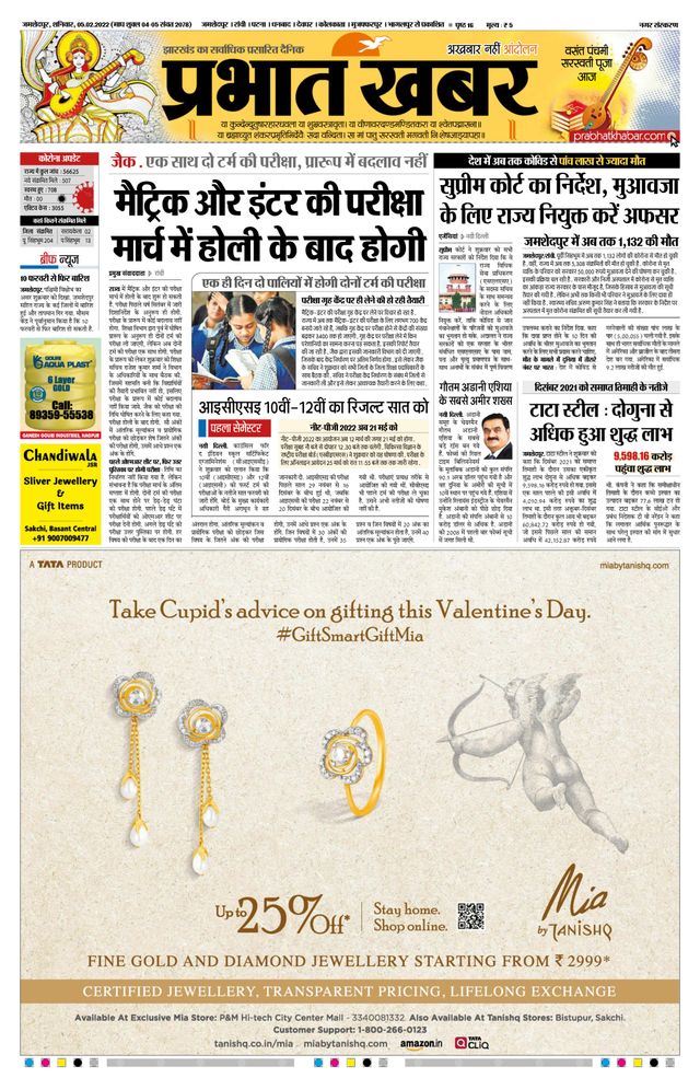 Prabhat Khabar Jamshedpur