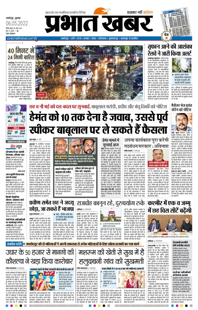 Prabhat Khabar Jamshedpur