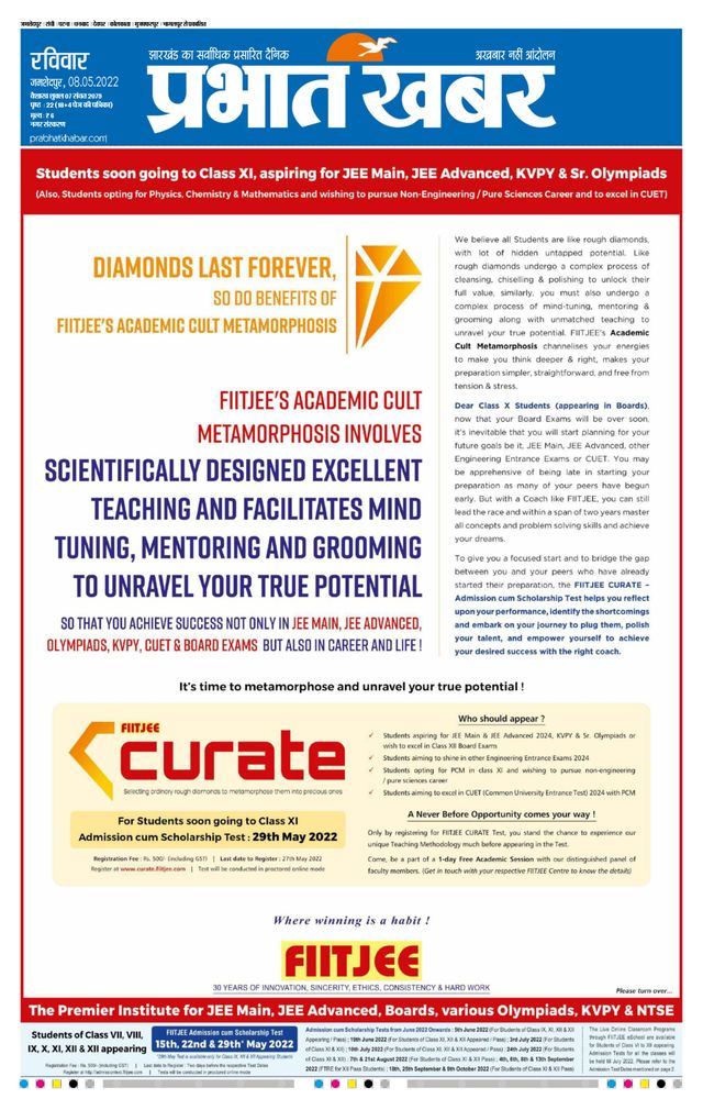 Prabhat Khabar Jamshedpur