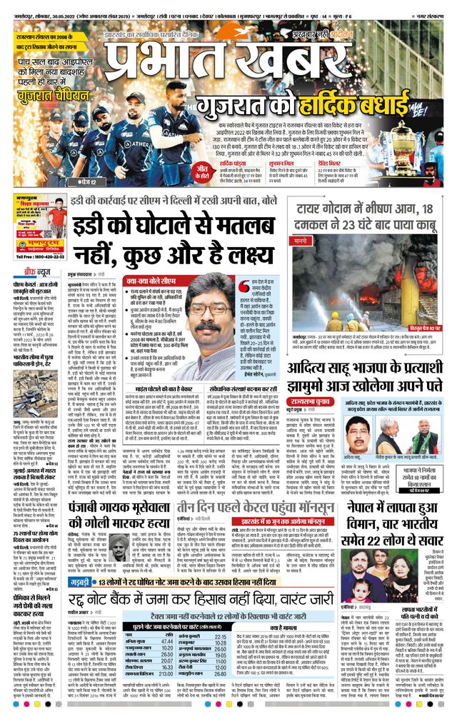 Prabhat Khabar Jamshedpur
