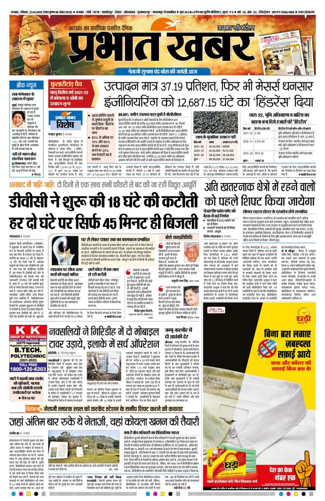 Prabhat Khabar Dhanbad