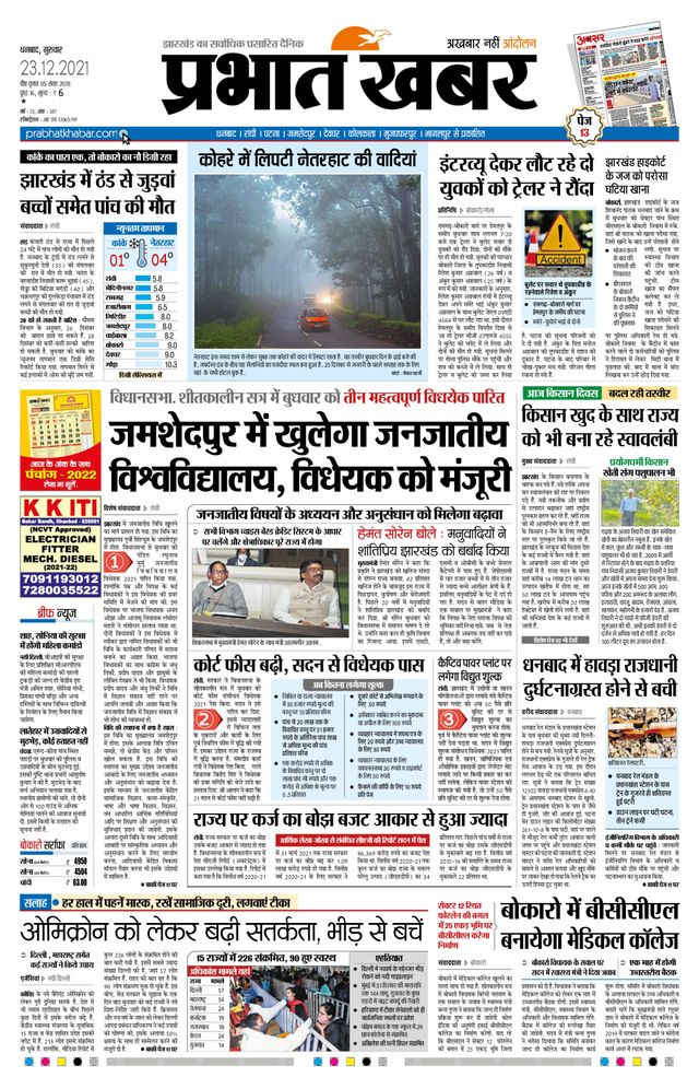 Prabhat Khabar Bokaro