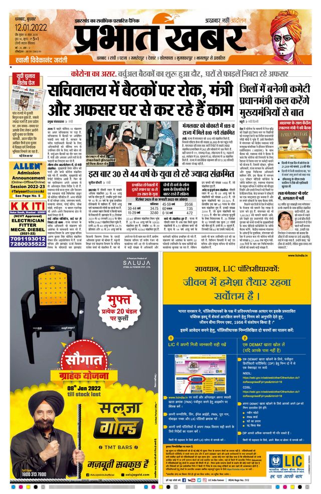 Prabhat Khabar Bokaro