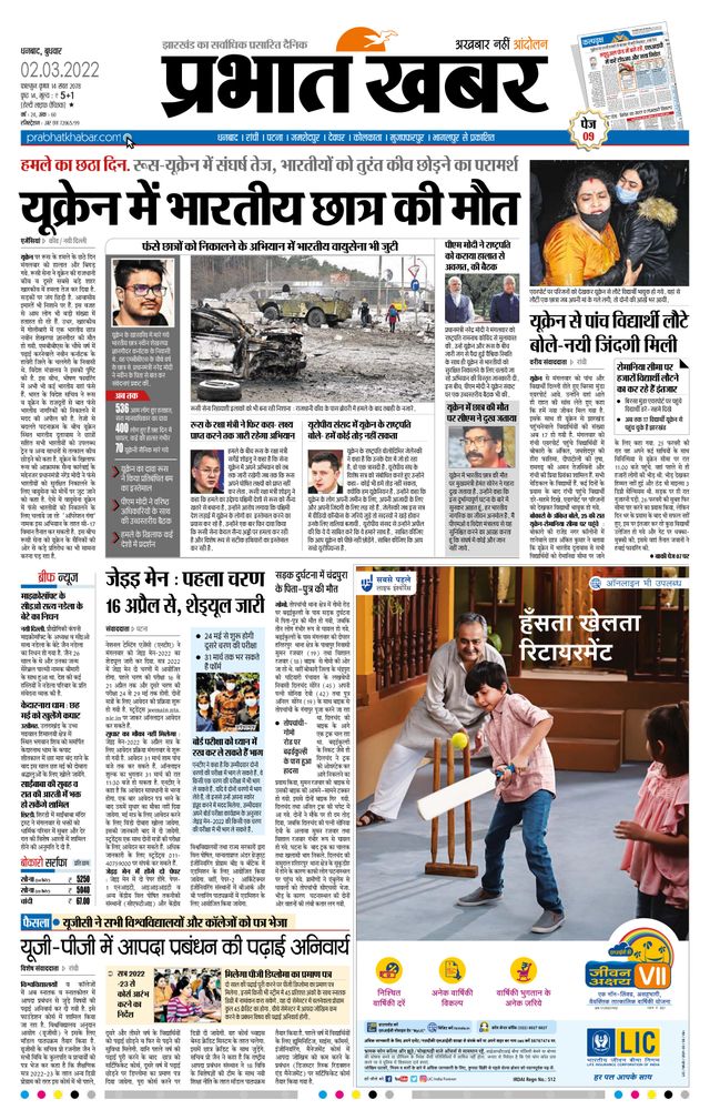 Prabhat Khabar Bokaro