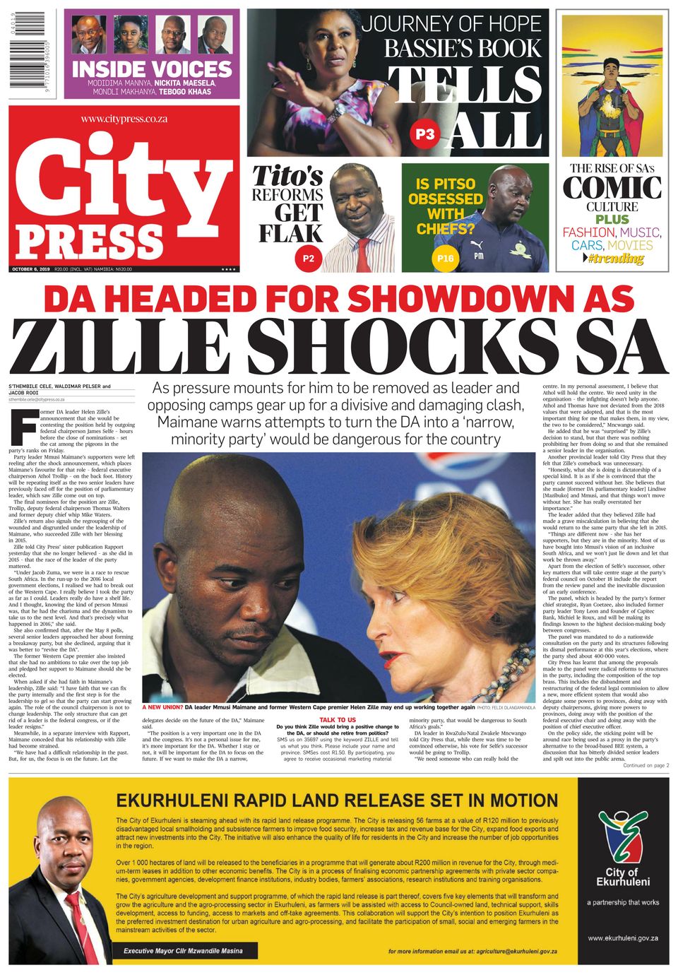 City Press Johannesburg-October 6,2019 - Get your Digital Subscription