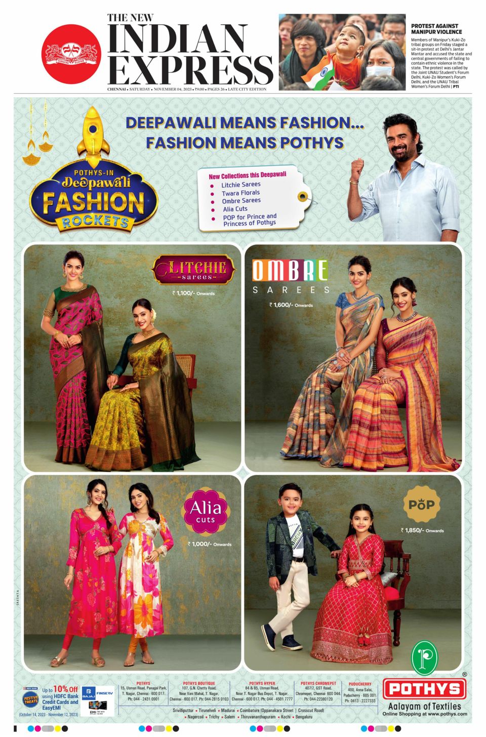 Get digital access to The New Indian Express Chennai - November 04 ...