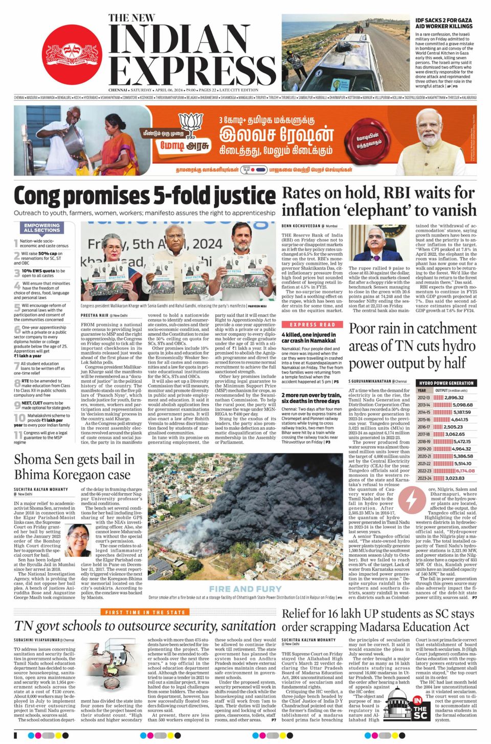 Get digital access to The New Indian Express Chennai - April 06, 2024 ...