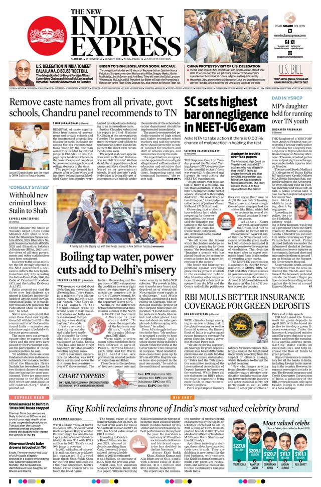 The New Indian Express Madurai
