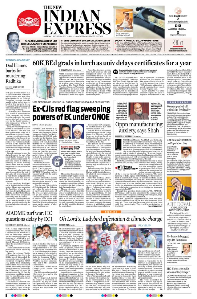 The New Indian Express Madurai
