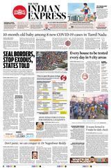 The New Indian Express Coimbatore - March 30, 2020 March 30, 2020