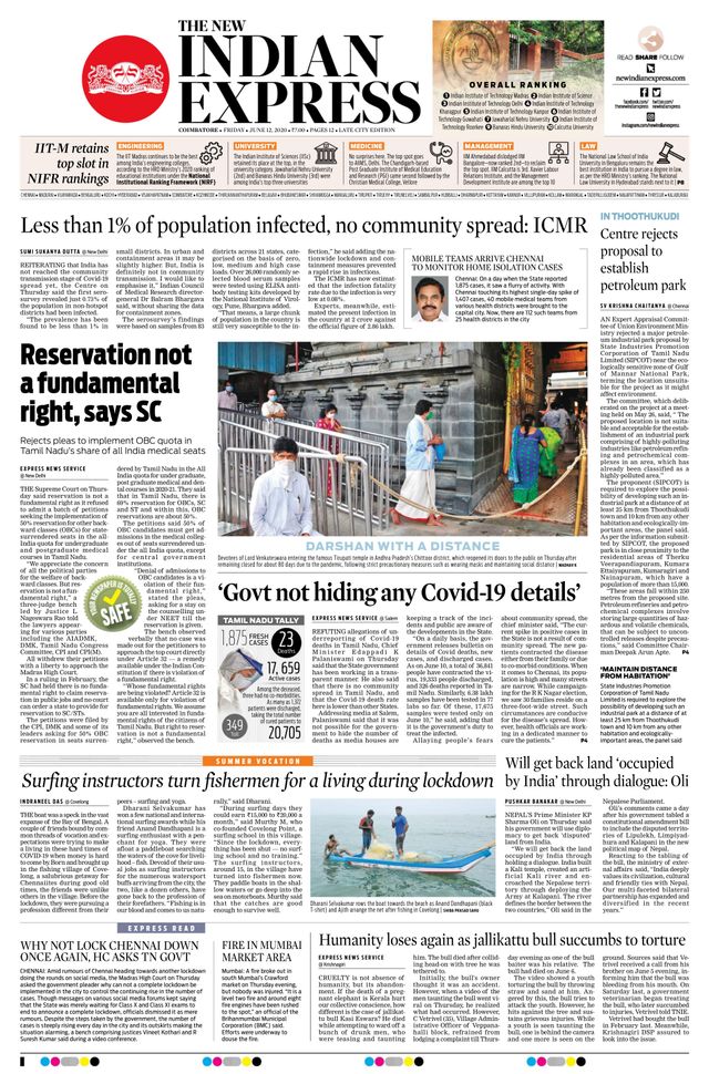 The New Indian Express Coimbatore