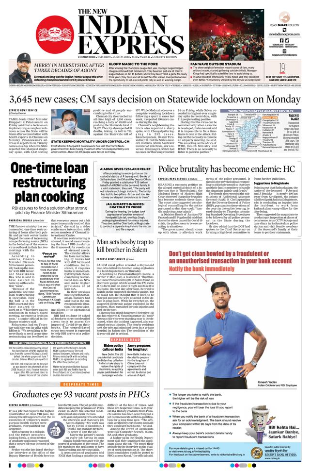 The New Indian Express Coimbatore